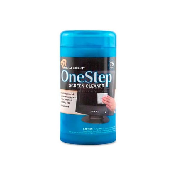 Read Right One Step CRT Screen Cleaning Wipes, 75/Pack - REARR1409